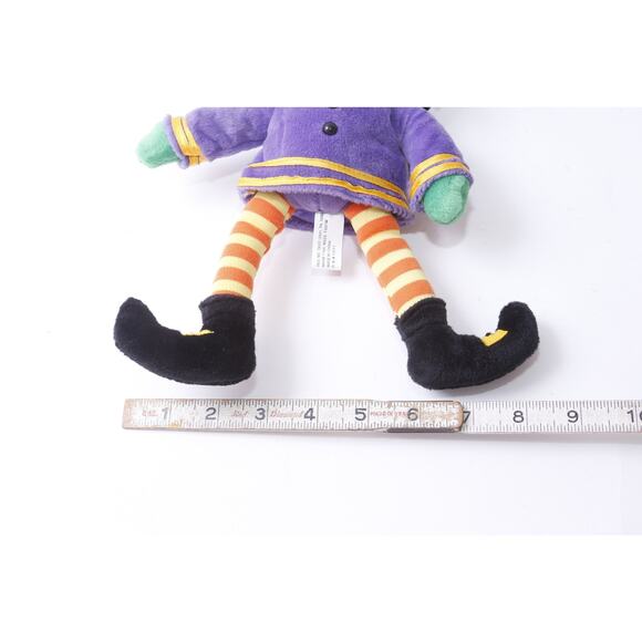 Halloween, Witch, Stuffins, 12x8", Violet Hat, Plush, Soft, Toy, Figure, Vintage - Picture 5 of 6